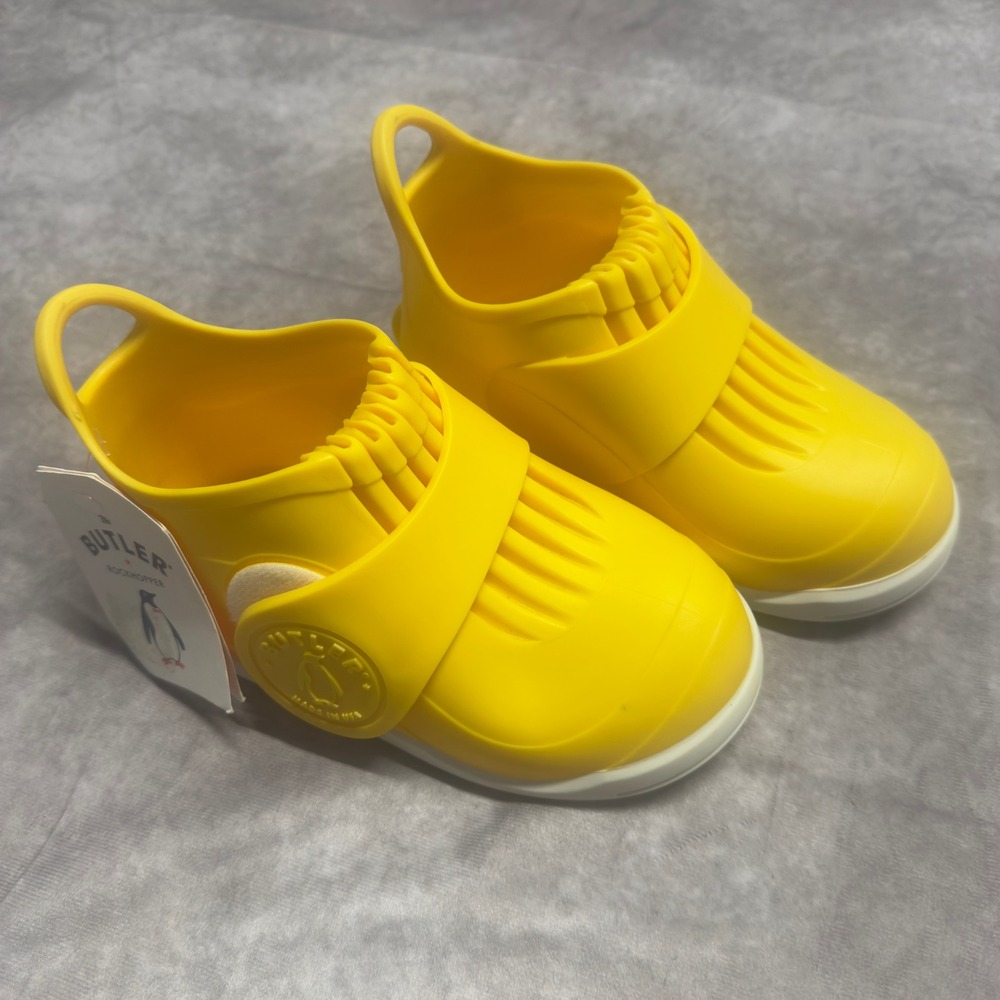 Butler Rockhopper Kids Yellow Waterproof Overshoes Boots Size 11-13 Made in USA
